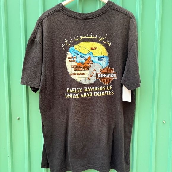 HARLEY DAVIDSON UNITED ARAB EMARITES UAE Pirate skull shirt men XL - Picture 1 of 7